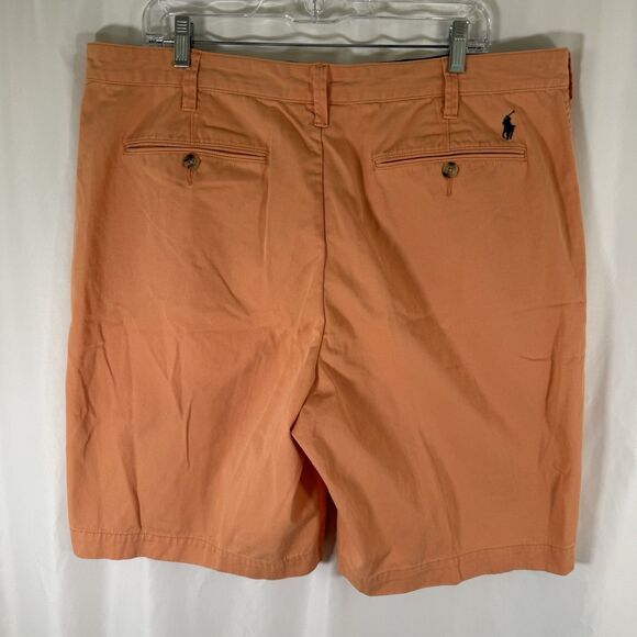 Polo Ralph Lauren Shorts Mens 38 Orange Flat Front Relaxed Fit 10" Inseam Cotton - Picture 9 of 14